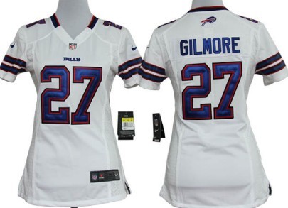 Nike Women's NFL Buffalo Bills 27 Stephon Gilmore Gam Jersey in White